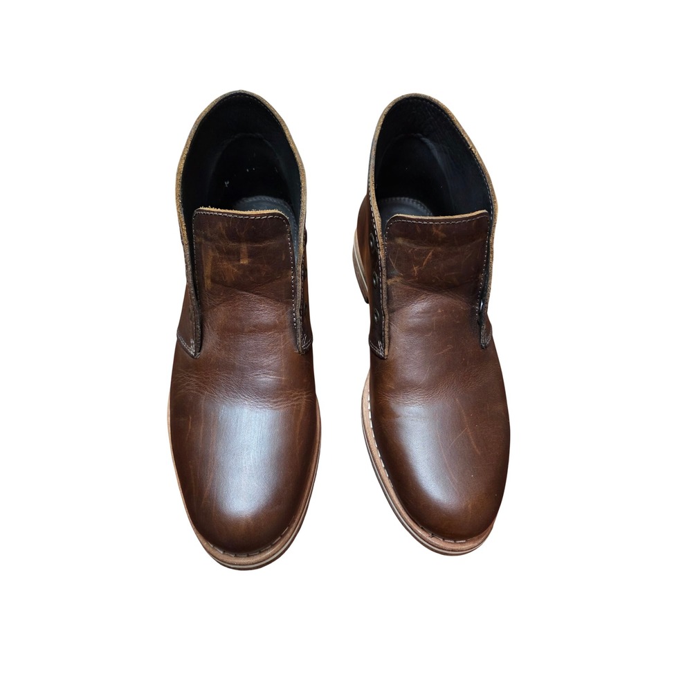 HELM Declan Chukka Boots Mens 6 Brown Leather M00118 Made in Brazil Casual